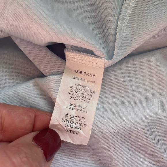 Adrienne Swirl Print V-Neck Balloon Sleeve Top , Size Small, Date Night Casual - Picture 6 of 6